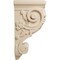 Ekena Millwork 6 1/4"W x 7 5/8"D x 14 1/8"H Large Floral Corbel, Alder COR06X07X14FLAL - alternate 3